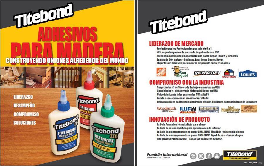 MADERERÍA EL PINO DE LOS CABOS SA DE CV - Titebond
