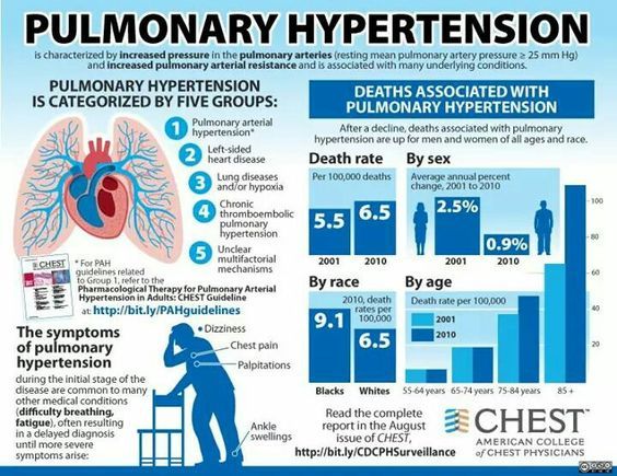 pulmonary hypertension infographic
