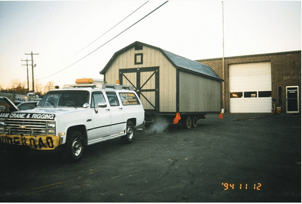 Storage House on Truck — High Point, NC — A & M Cranes
