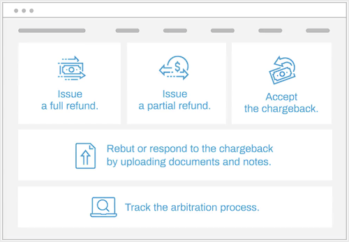 A screenshot of a website showing how to track the arbitration process