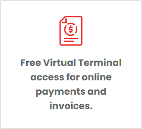 A free virtual terminal access for online payments and invoices.
