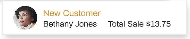 A new customer bethany jones has a total sale of $13.75