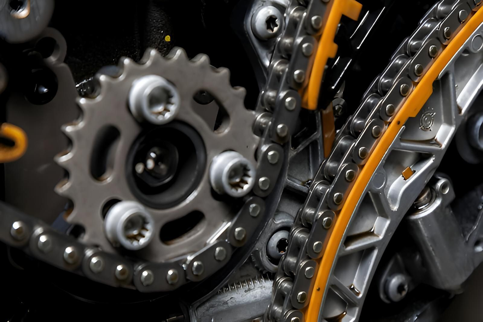 A Close Up of a Gear and Chain on a Machine — Mid Coast Bearing Centre in Port Macquarie, NSW