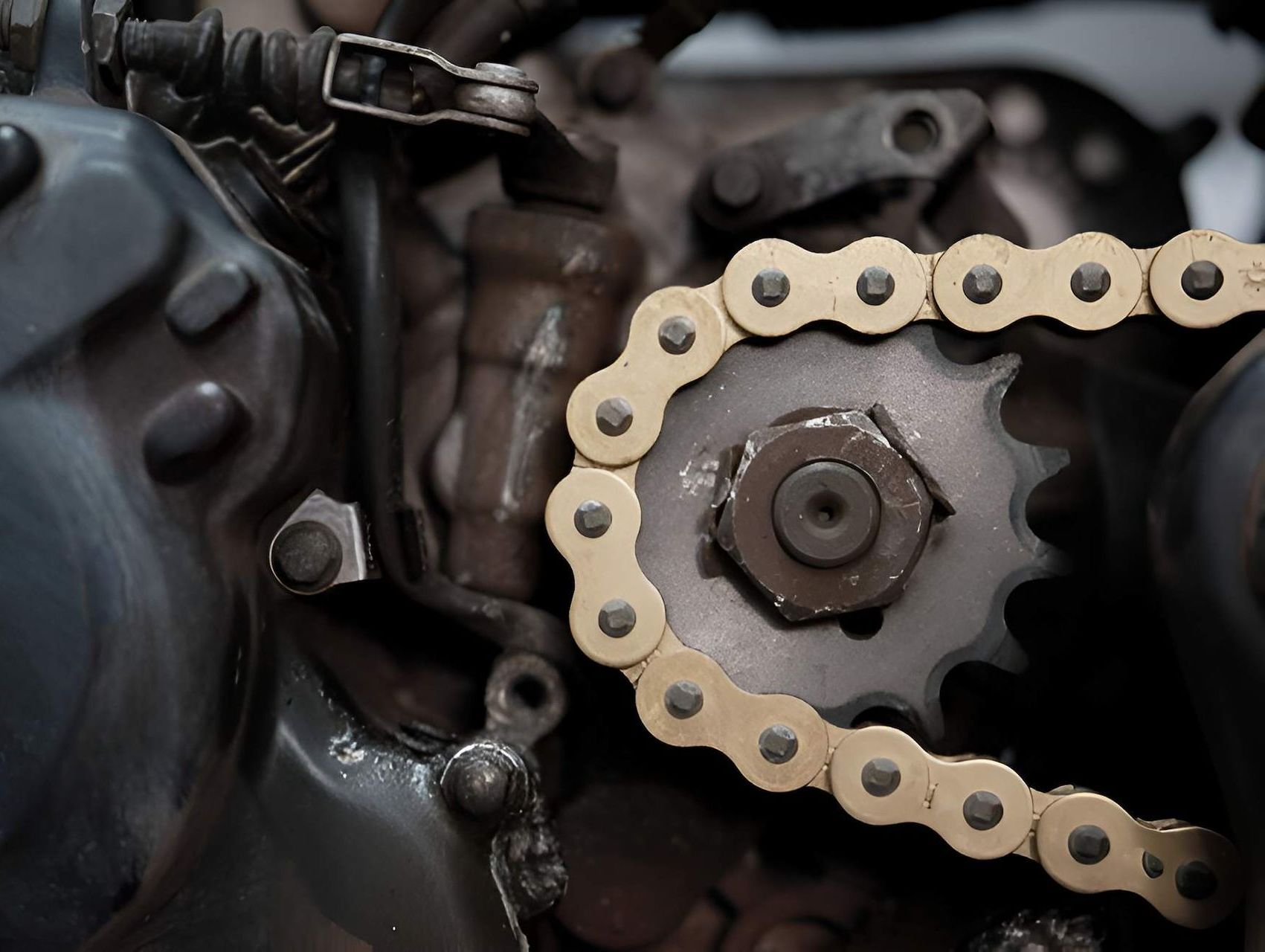 A Bunch of Chains and Gears Are Sitting on Top of Each Other on a Table — Mid Coast Bearing Centre in Kempsey, NSW