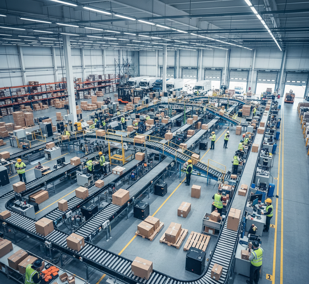 A ware house for distribution hub