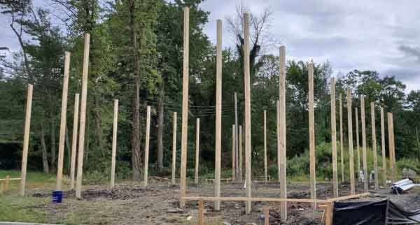 poles for barn construciton