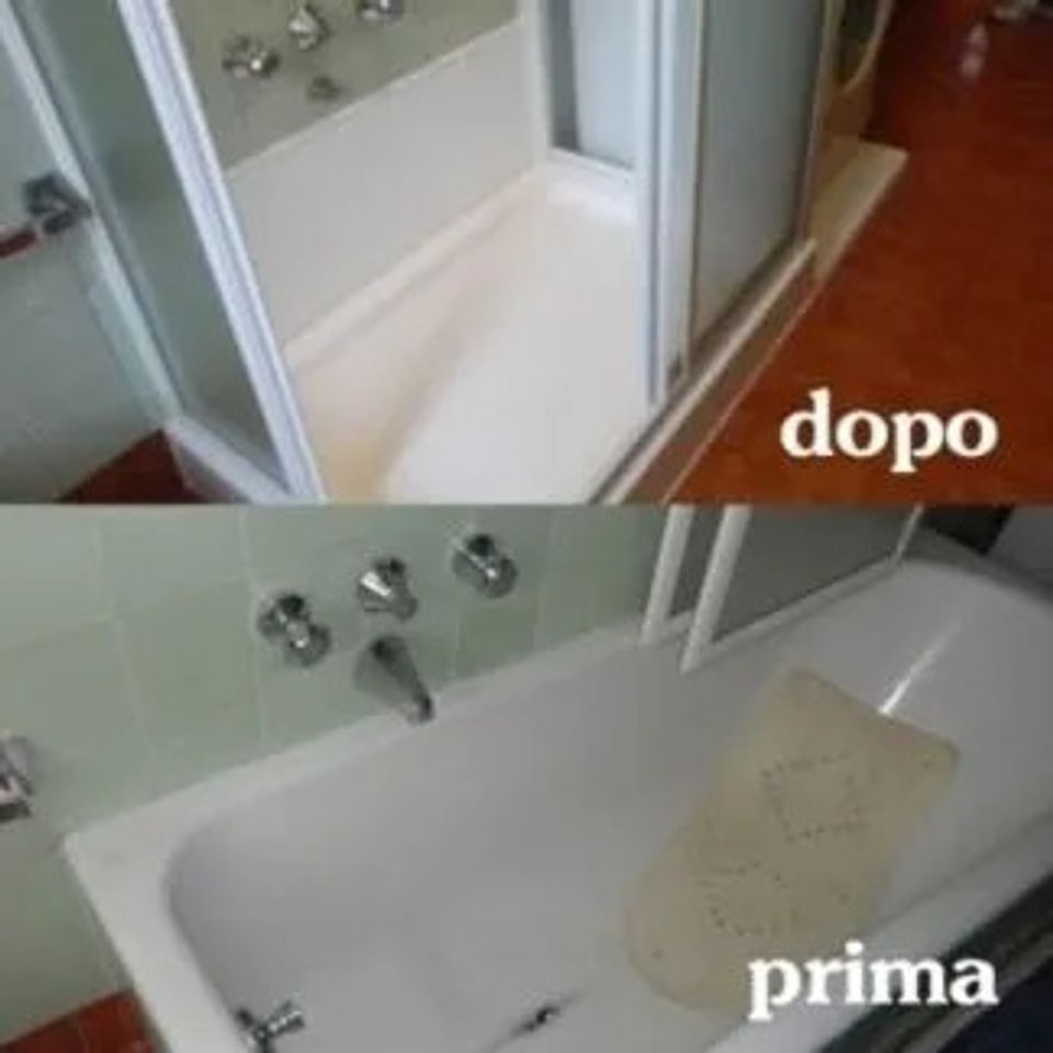 vasca prima, piatto doccia dopo