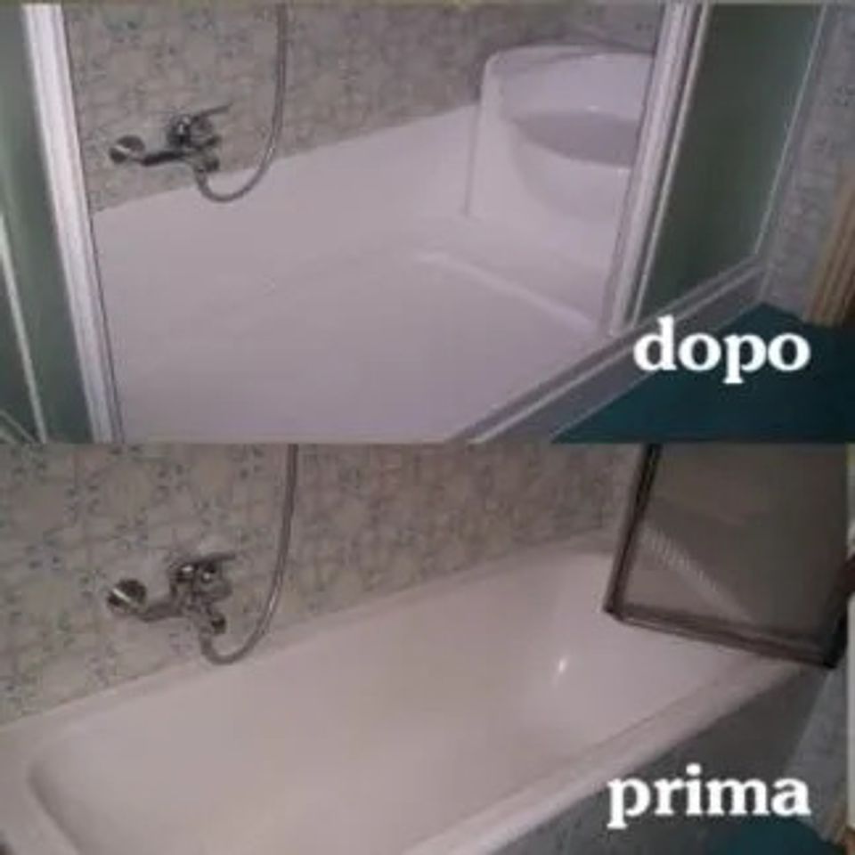 vasca da bagno prima e dopo