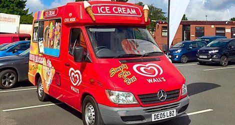 parked ice cream van 