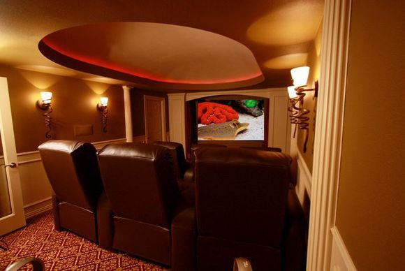 Viewing lounge for enjoyment of family movies converted to digital