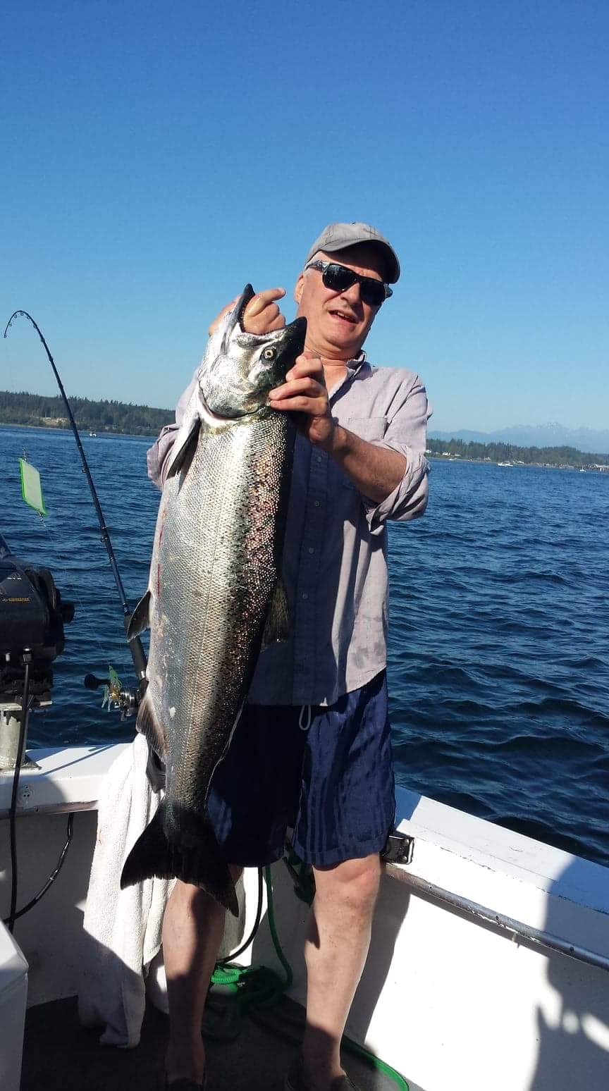 Catching salmon in the Puget Sound