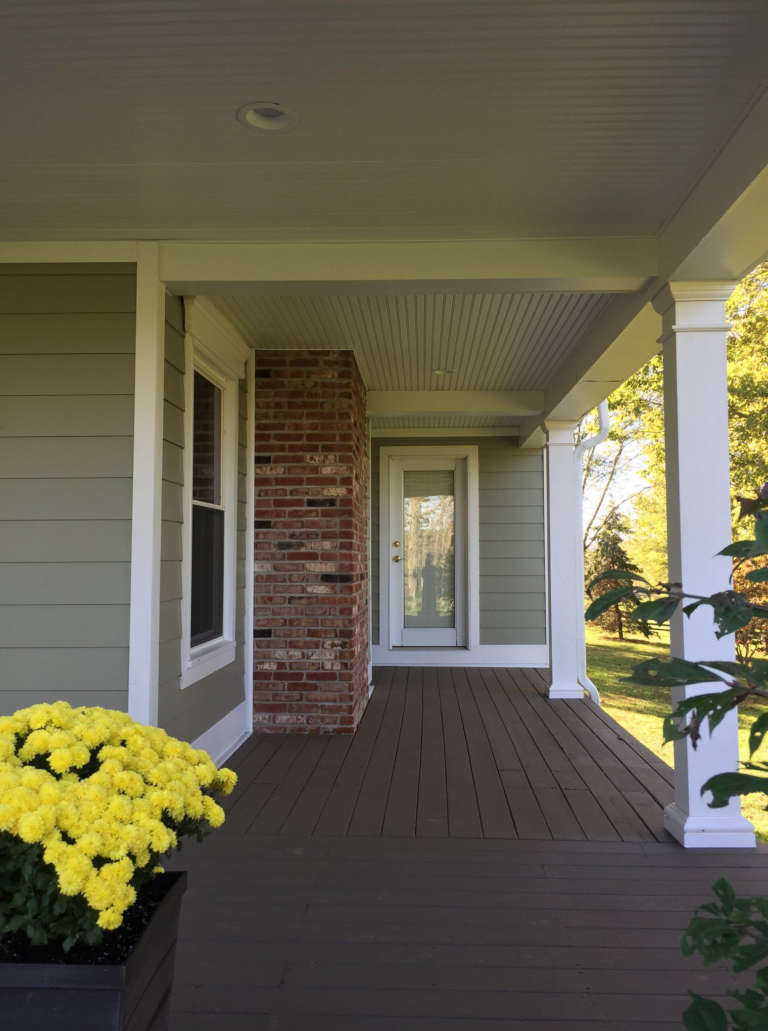 home run improvement team in louisville with new front porch addition