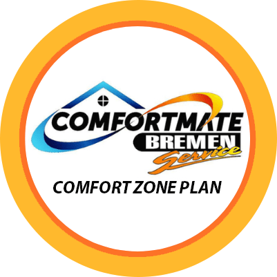 A logo for comfortmate bremen comfort zone plan