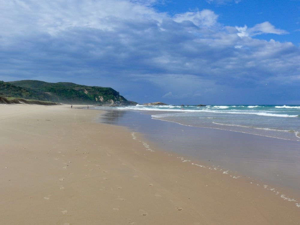 An Aerial View Of A Beach With A River Running Through It — Uglow Painting Toby Uglow In Hallidays Point, NSW