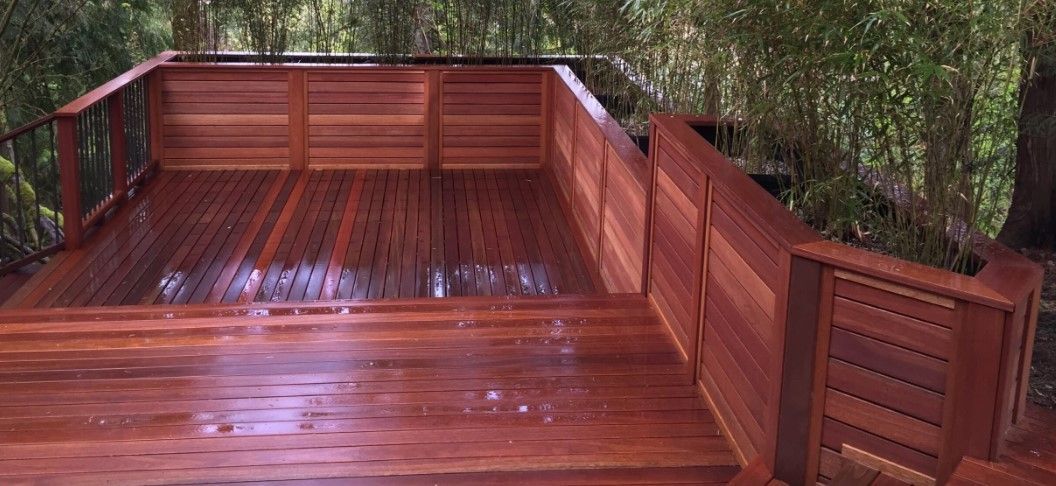 Mahogany Deck in NW Portland, OR by Creative Fences and Decks