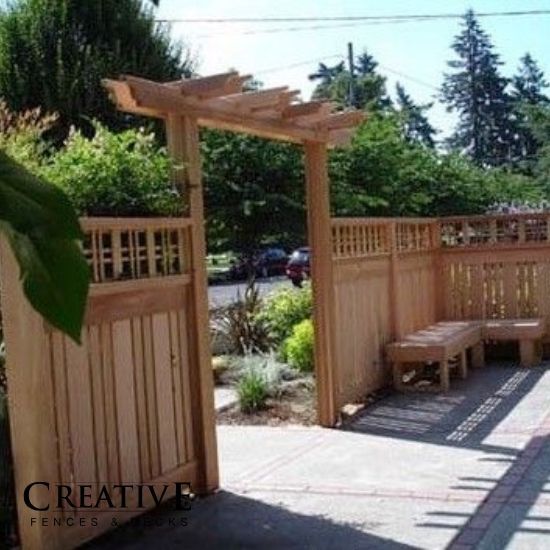 Garden Arbor and Privacy Fencing in Portland Oregon