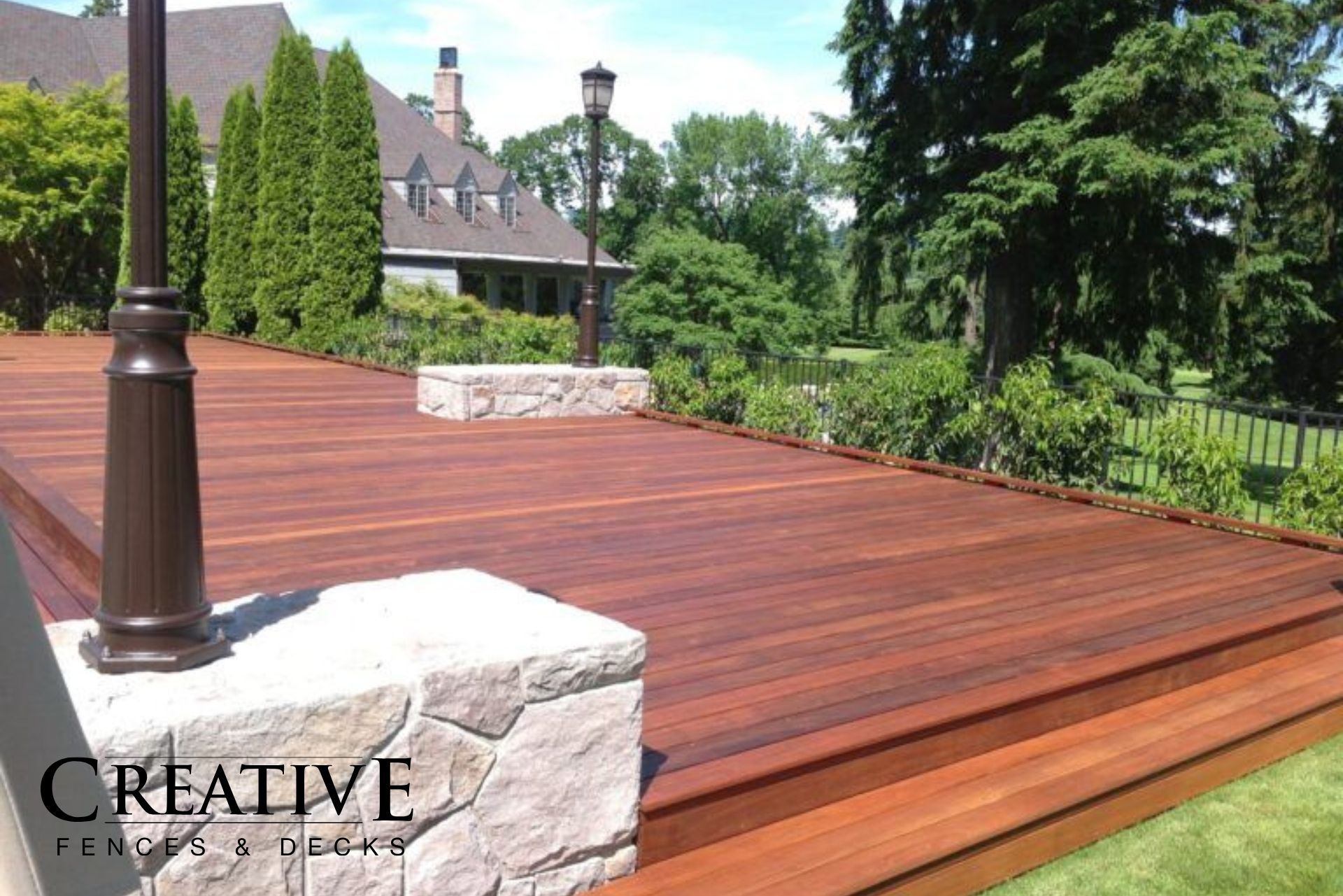 IPE Deck at Portland Golf Club - Creative Fences and Decks