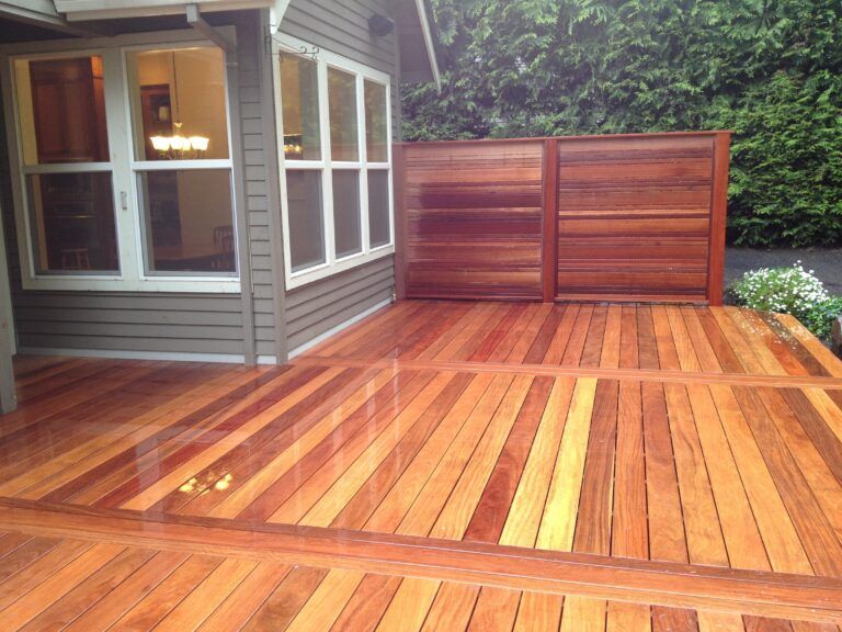 West Linn Brazilian Teak Deck by Creative Fences & Decks