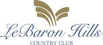 A logo for le baron hills country club