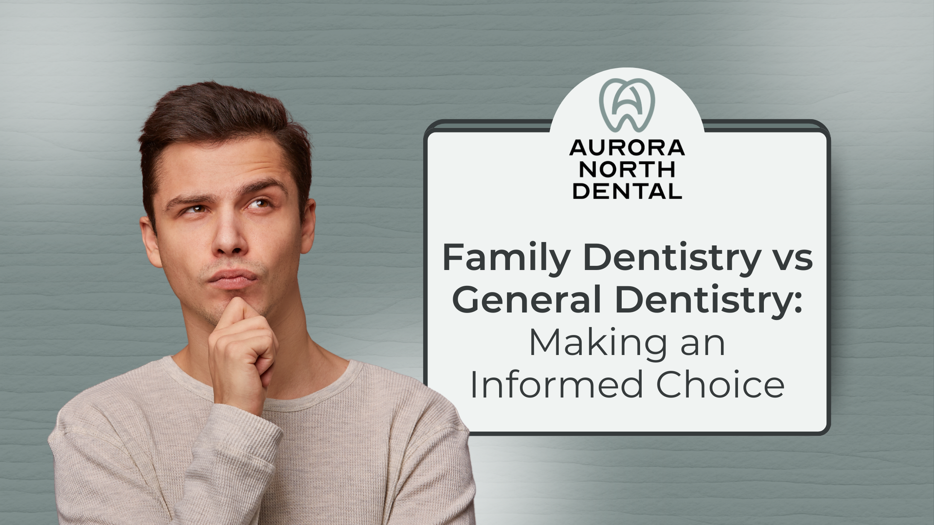 Man pondering near a sign for