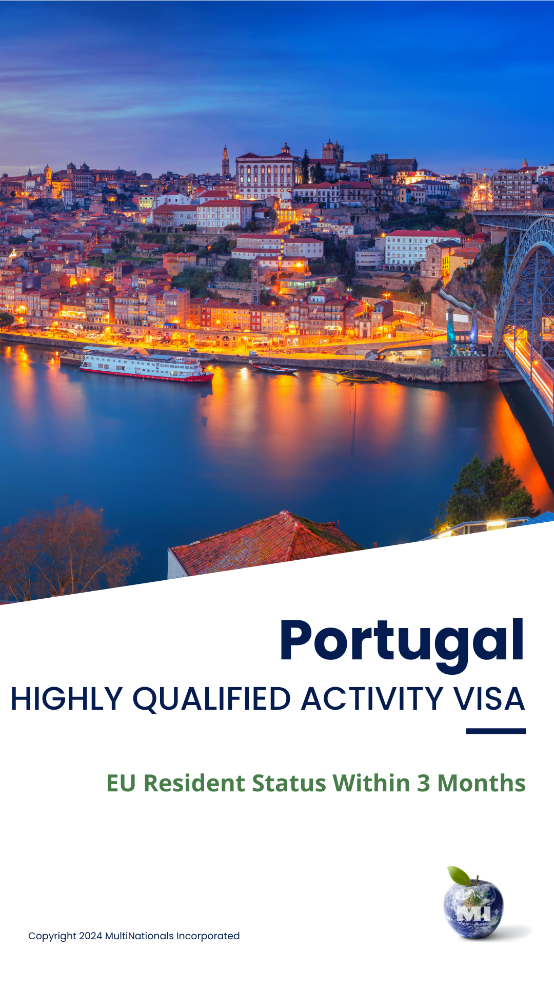a poster for portugal highly qualified activity visa