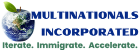 a logo for multinationals incorporated with a picture of the earth