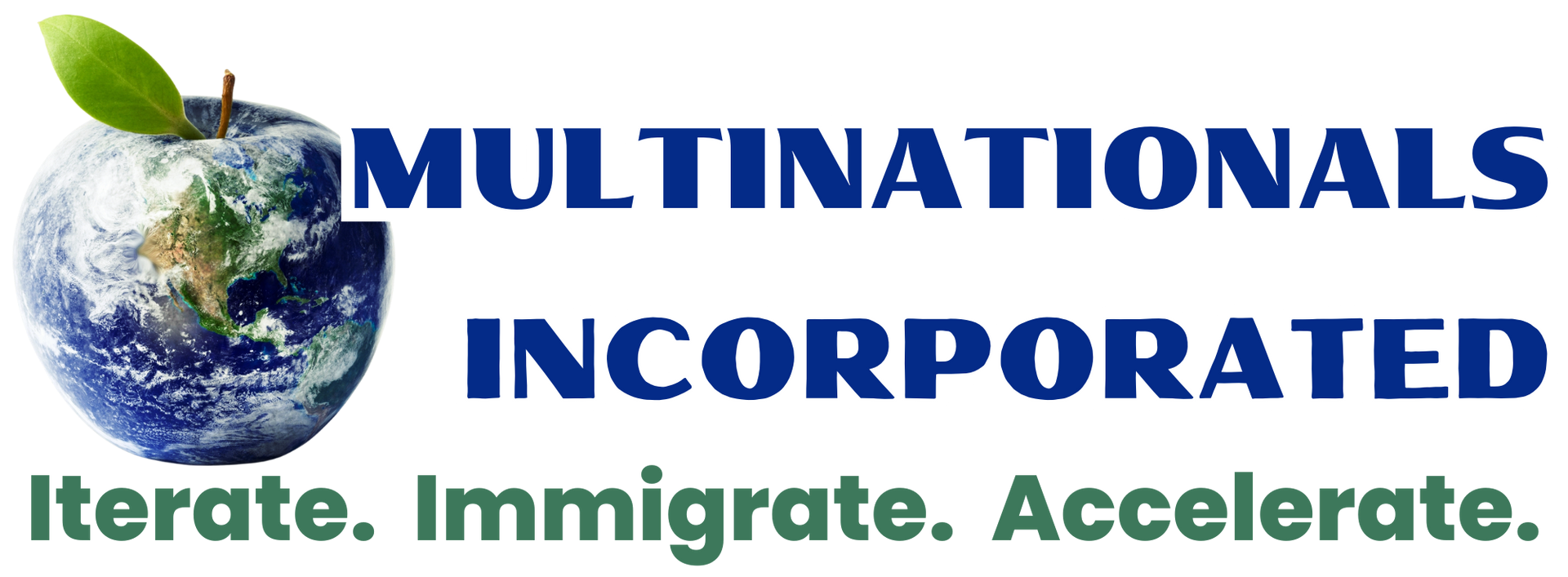 a logo for multinationals incorporated with a picture of the earth