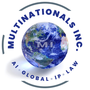 a logo for multinationals incorporated with a picture of the earth