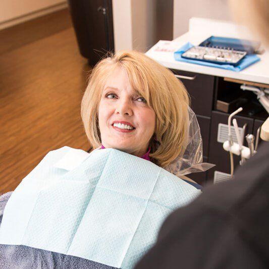 Patient with Her Dentist – Mt. Pleasant, SC – Smiles by Hogan