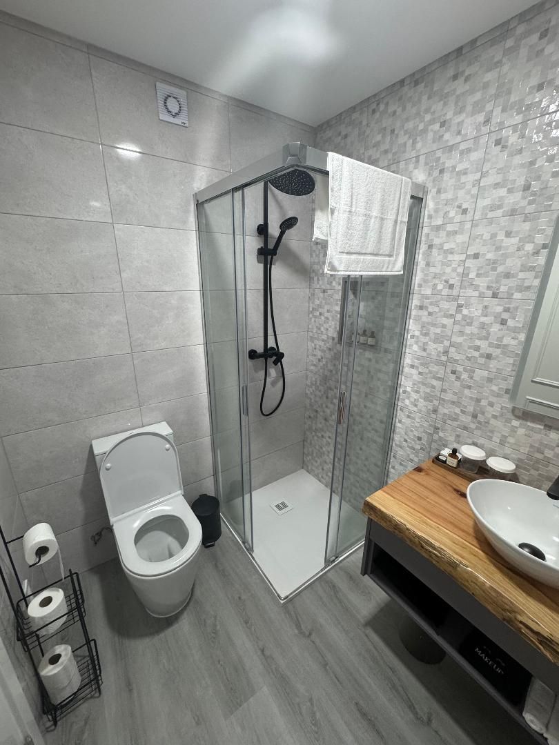 Bathroom with walk in shower