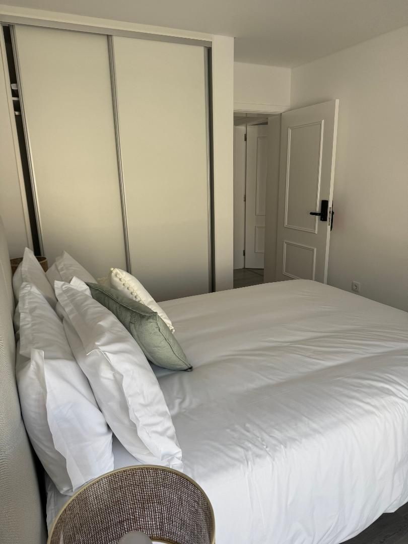 Double bed with wardrobe closet