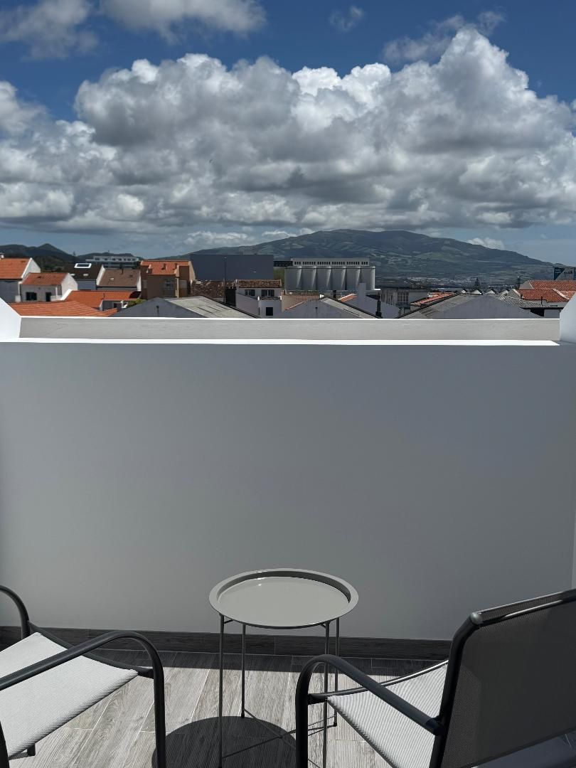 Mountain view on balcony