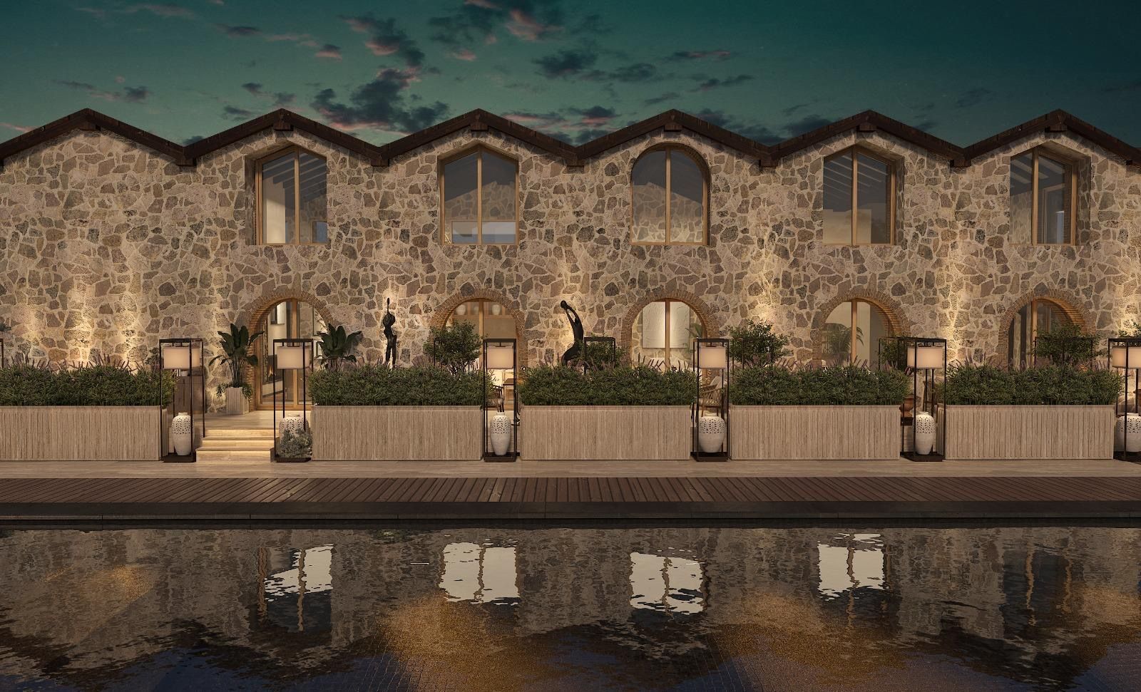 ruins hotel bodrum view