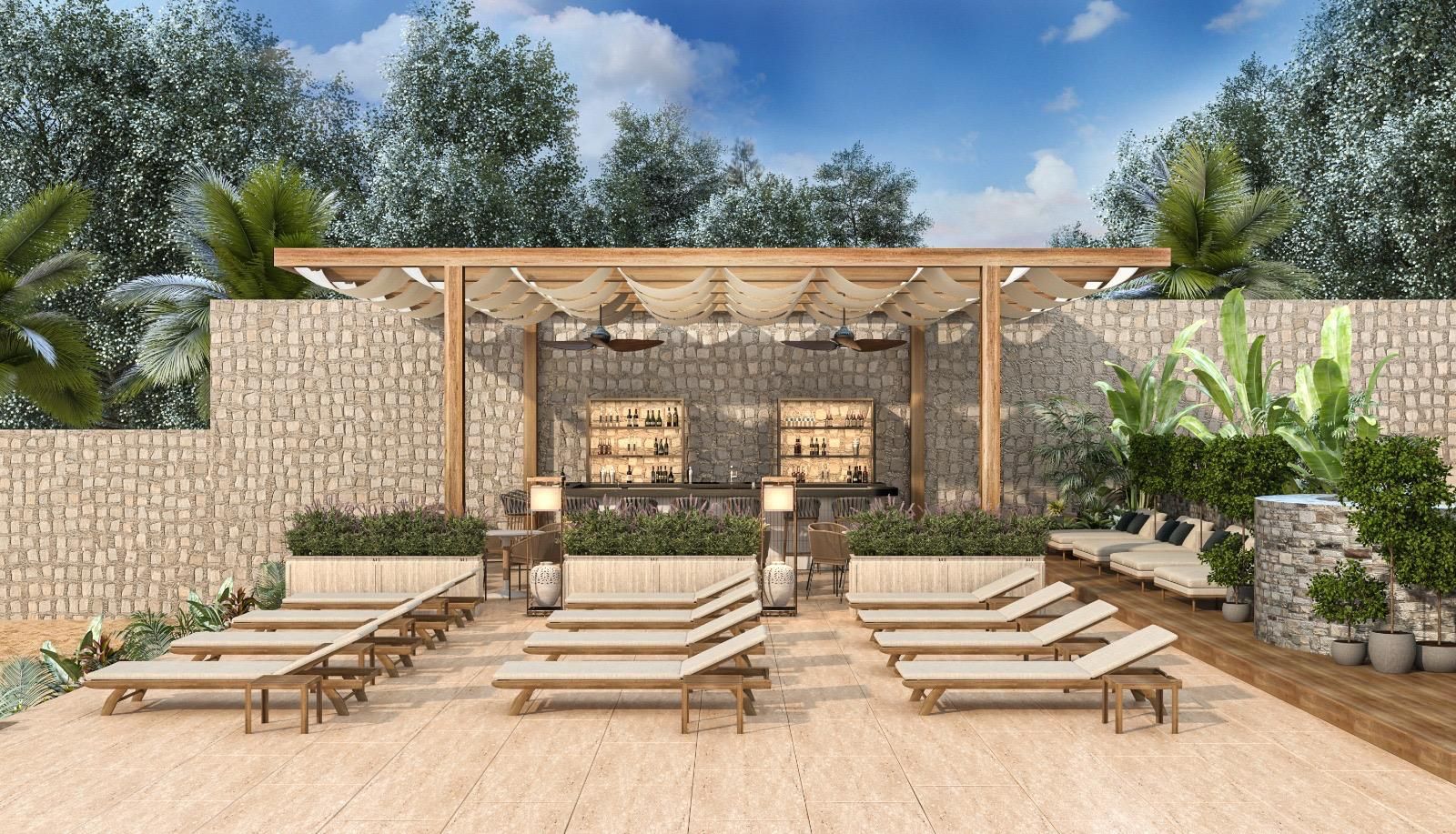 Ruins Luxury Resort'un modern tasarımlı, deniz ve havuz manzaralı deluxe odası