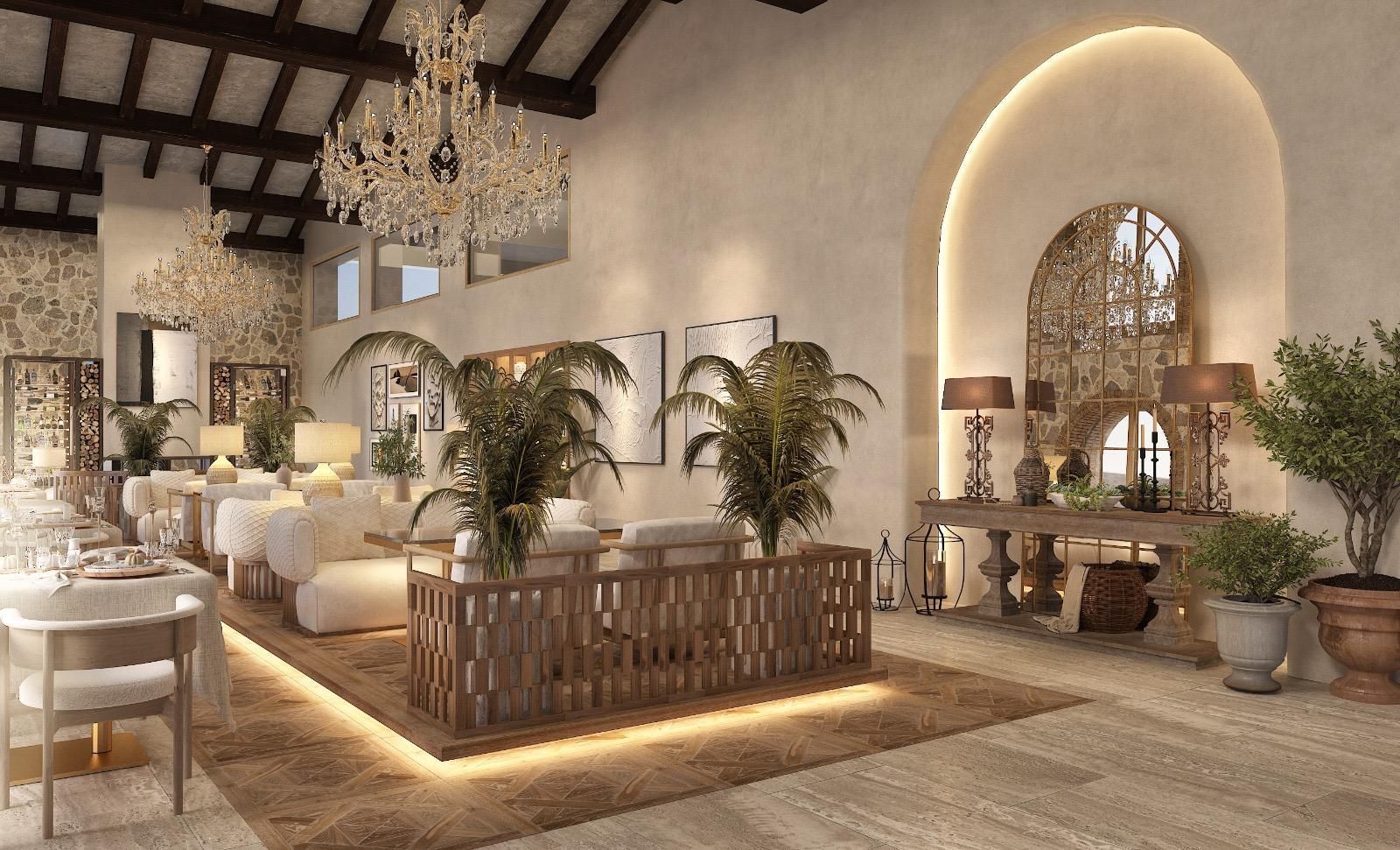 Ruins Luxury Resort'un modern tasarımlı, deniz ve havuz manzaralı deluxe odası