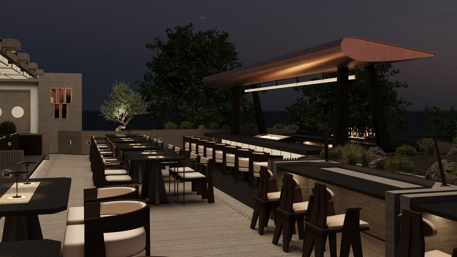 Ruins Luxury Resort'un gurme lezzetler sunan Chef Restoran'ı.