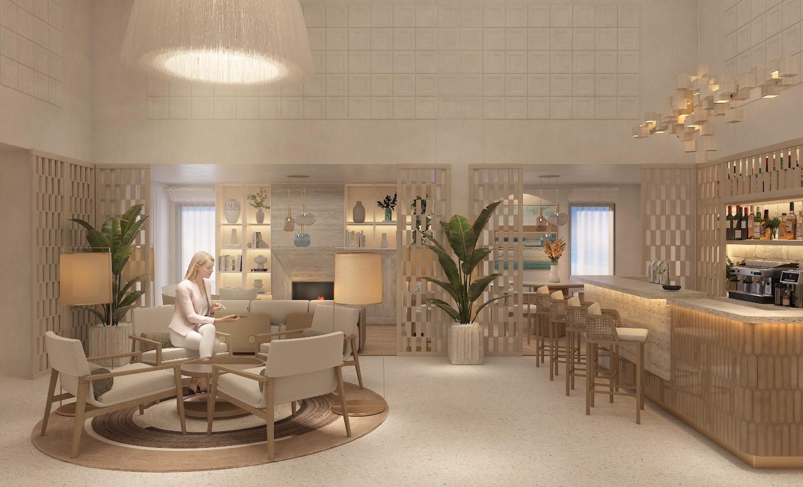 Ruins Luxury Resort'un modern tasarımlı, deniz ve havuz manzaralı deluxe odası