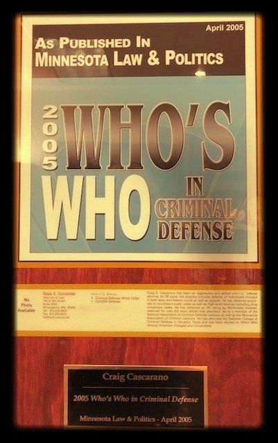 DWI—2005 Who's Who in criminal defensein Minneapolis, MN