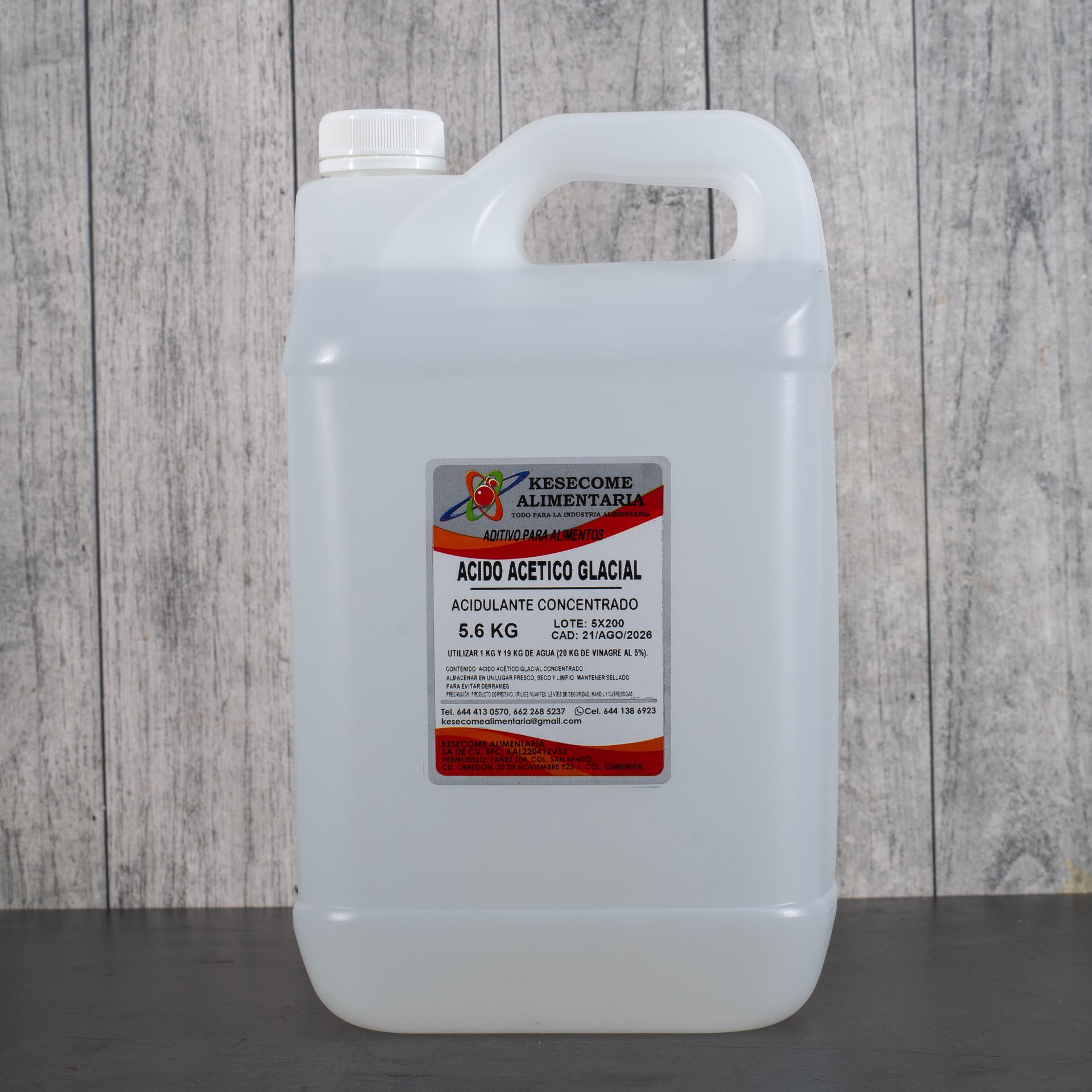 ACIDO ACETICO GLACIAL 5.6 KG