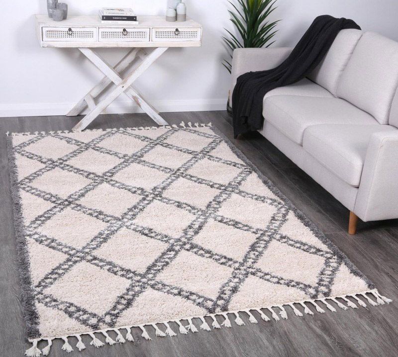 Cream Grey Carpet With White Sofa And Table — Cairns Floors and More In Bungalow, QLD