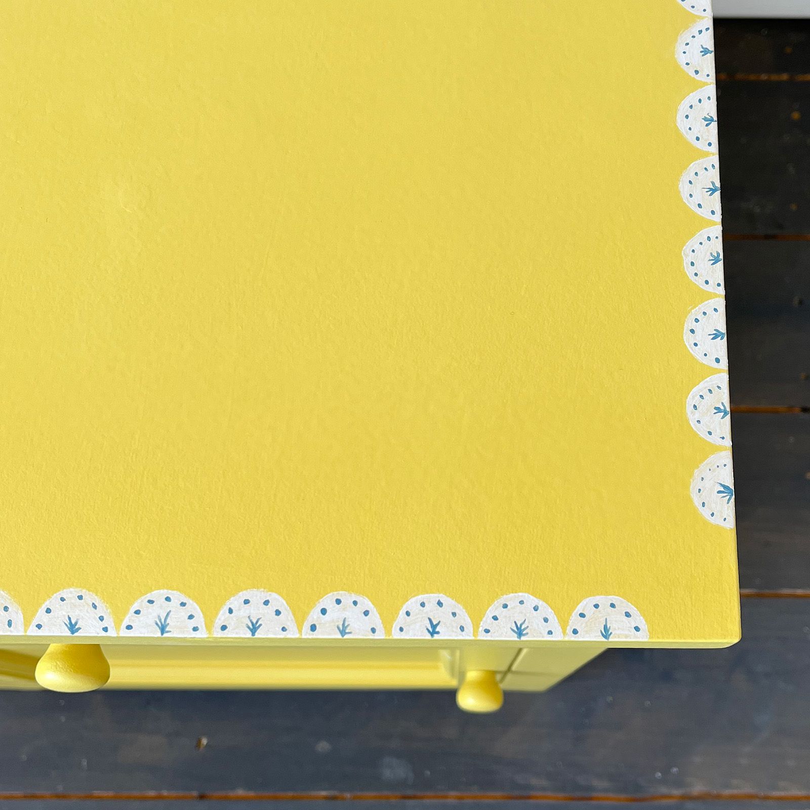 Detail of decorative border by Helen Bateman Upcycled