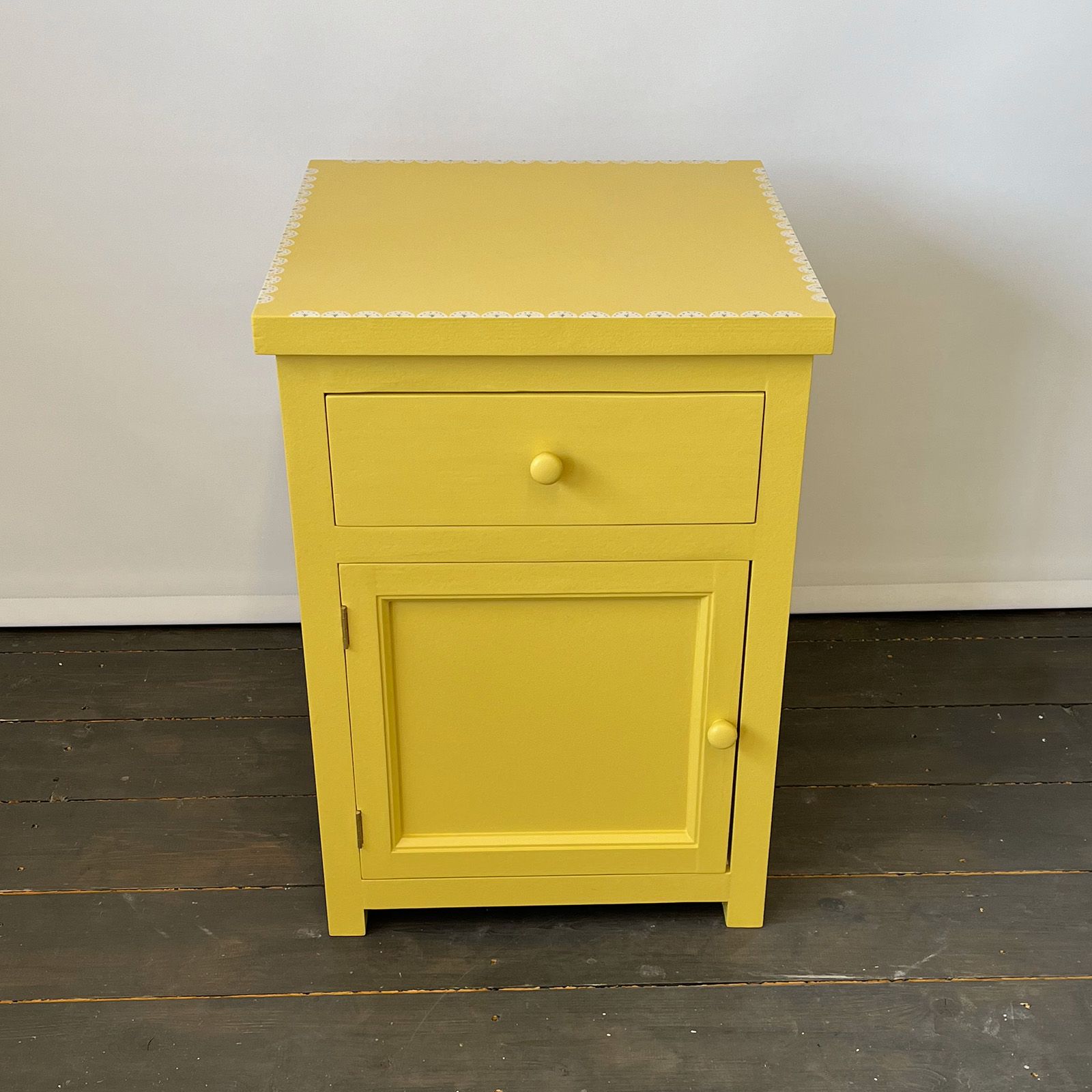 Bedside Cabinet in Jarosite Yellow