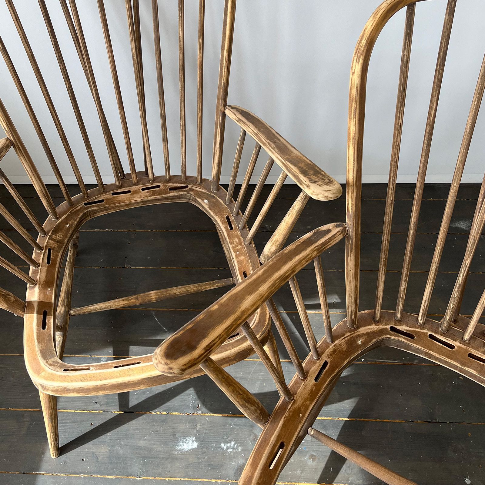 Sanded back Ercol Spindle Chair