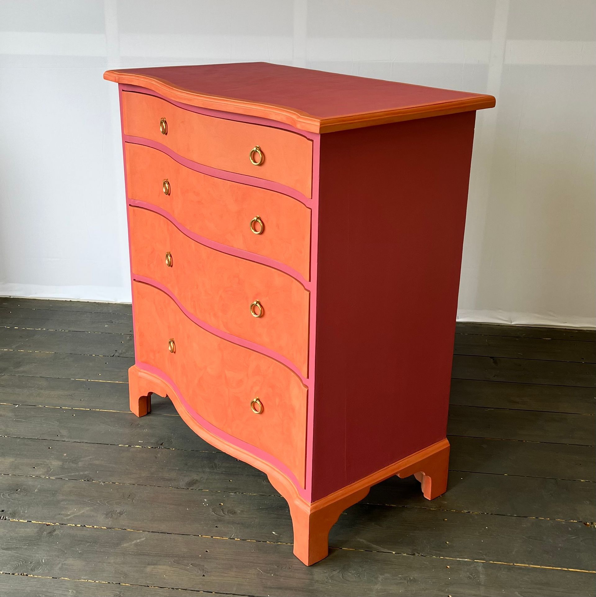 Persian Rose pink drawers by Helen Bateman Upcycled