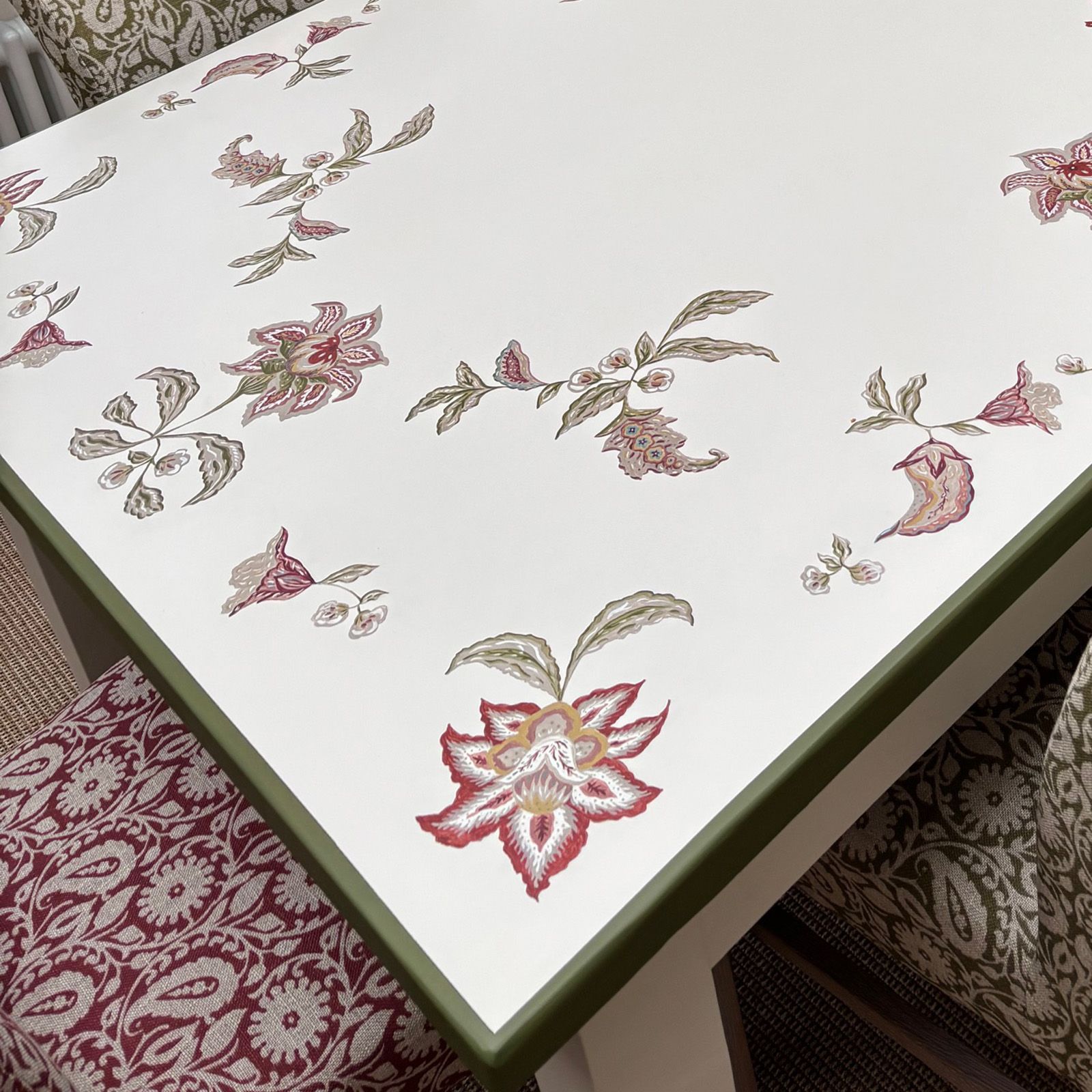 Rustic Dining Table Painted by Helen Bateman Upcycled