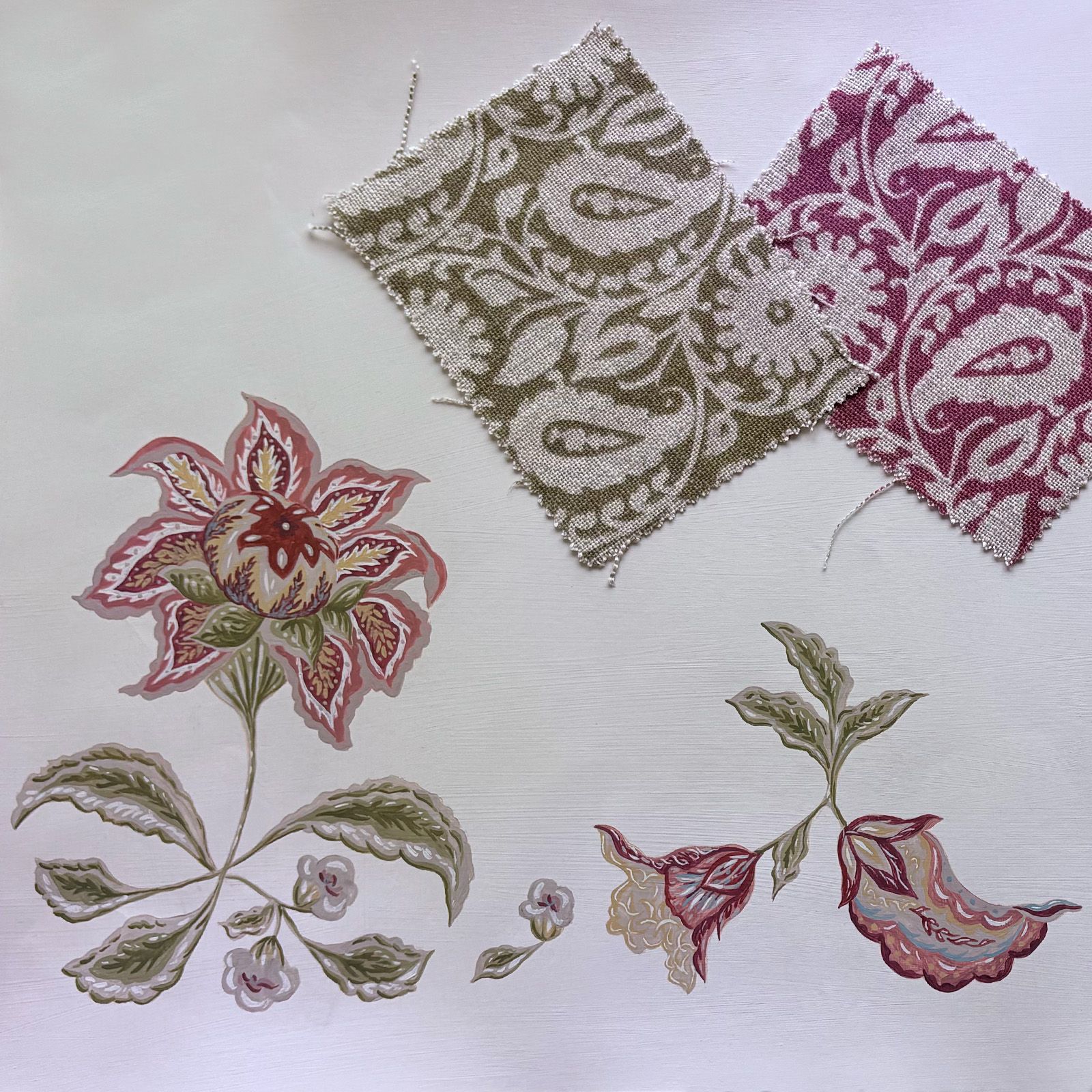 Rustic Dining Table Painted by Helen Bateman Upcycled