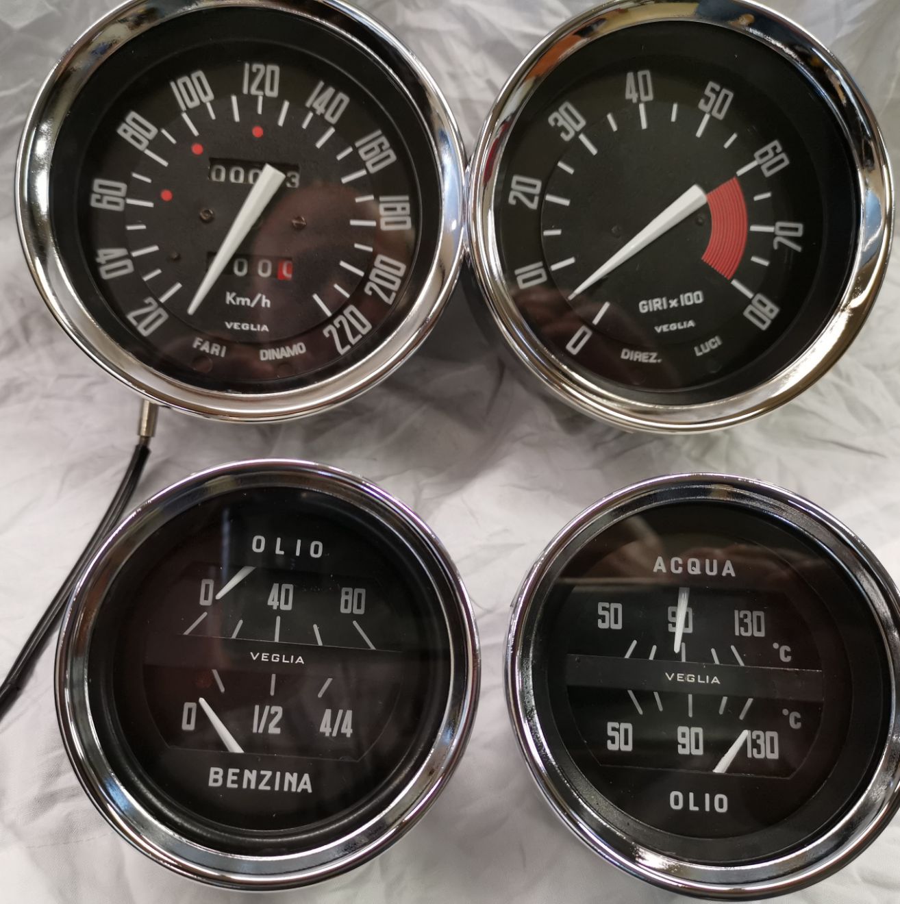 contachilometri di vecchie auto