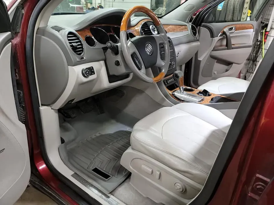 Interior View of a Red Buick SUV With Light-Colored Seats | Steve's Auto Care, Inc.
