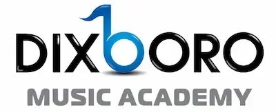 Logo for Dixboro Music Academy, featuring the brand name