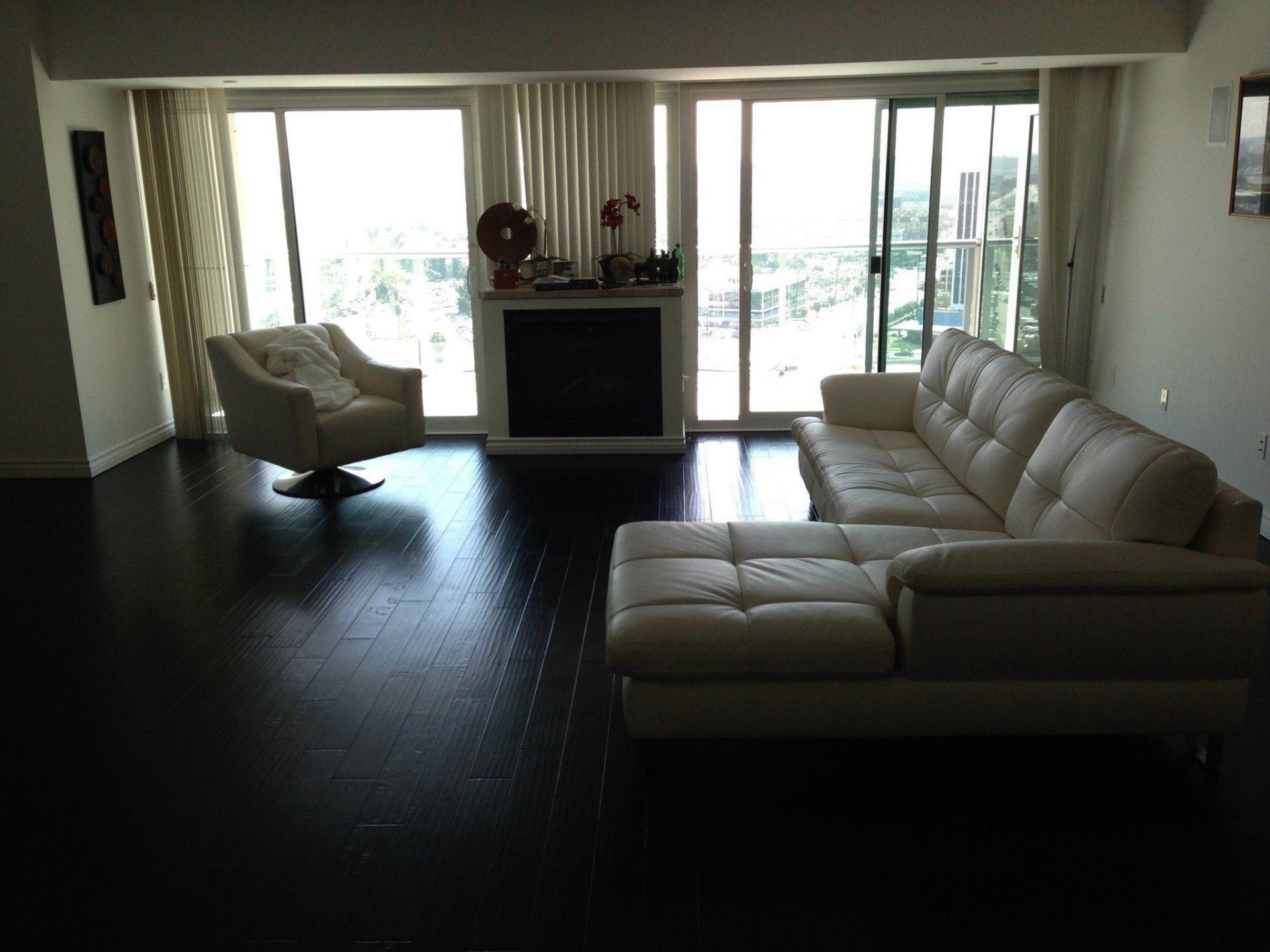 Fireplaces — Living Room With Furnace in Riverside, CA